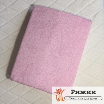 Простынь на резинке Ярослав махровая Розовая 09 (180*200+20см)