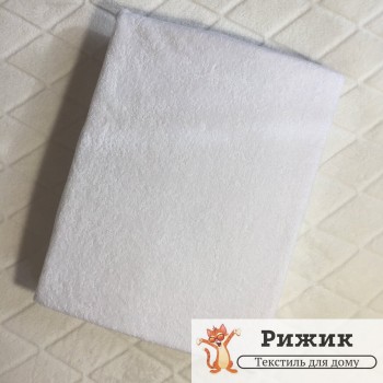 Простынь на резинке Ярослав махровая Белая 11(140*200+20см)