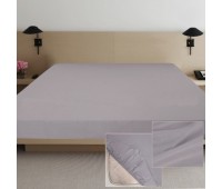 Простынь на резинке Ярослав сатин Серая 08 (180*200+20см)