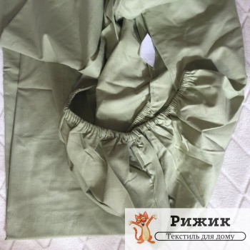Простынь на резинке Ярослав бязь Оливковая 05 (180*200+20см)