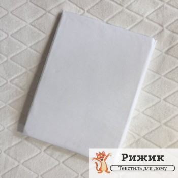 Простынь на резинке Ярослав бязь Белая 10 (90*200+20см)