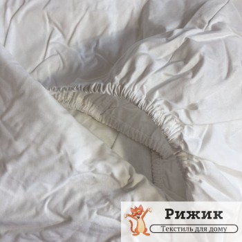 Простынь на резинке Ярослав бязь Белая 10 (90*200+20см)