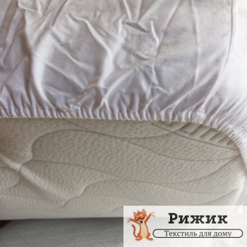 Простынь на резинке Ярослав бязь Белая 10 (90*200+20см)