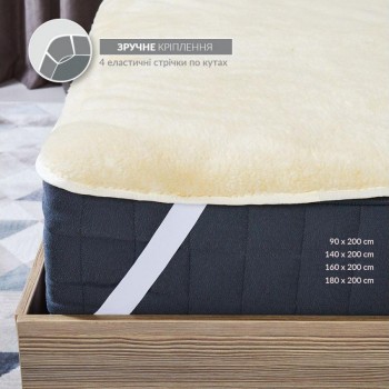 Наматрасник IDEIA Wool на резинках (140*200см)