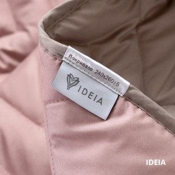 Покрывало IDEIA IZZI Пудра/Светло-серый (220*240см)