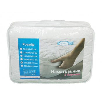 Наматрасник Leleka Textile с бортом бязь (90*200+20см)