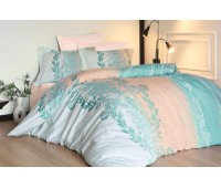 Постельное белье First Choice сатин Farah Mint (Полуторный Евро)