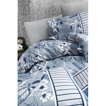 Постельное белье First Choice ранфорс Burrell Navy Blue (Евро)