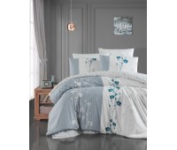 Постельное белье First Choice ранфорс Camelia Grey (Евро)