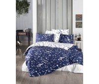 Постельное белье First Choice ранфорс Major Navy Blue (Евро)