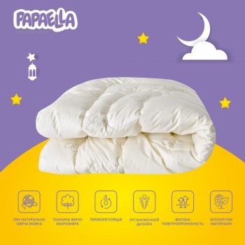 Одеяло IDEIA в кроватку Wool Classic 100*135
